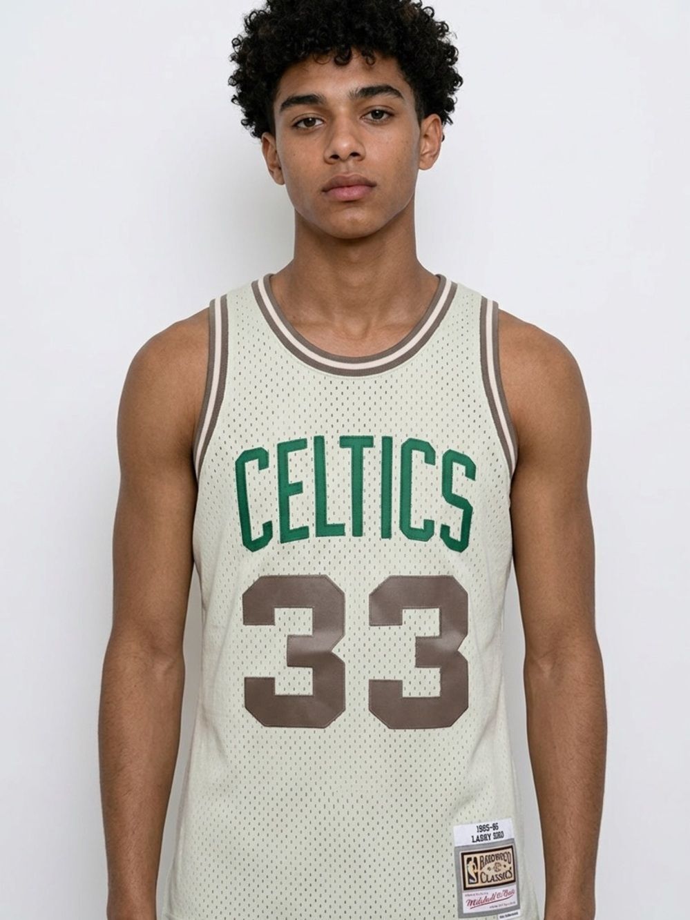 MITCHELL & NESS | NEW Hardwood Classics Celtics Bird #33 Basketball Jersey XS